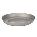 Big Size Titanium Plate Ultralight Titanium Bowl Pan Plate Dish with Carry Bag for Backpacking & Camping 700ml