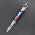 2026 Hottest StyleNatural Crystal Seven Chakra Hexagonal Column Pendulum craft for wholesale