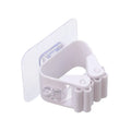 Household Plastic Adhesive Wall Mounted Mop Holder Storage Rack Broom Hanger Organizer for Kitchen Bathroom