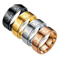 Simple Fashion Stainless Steel Ring Dad or Father's Day Gift Men's Birthday Jewelry Wholesale Hand Jewelry