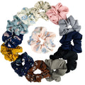 Fashion Girls Hair Accessories Premium Decorative Chiffon Flower Hair Scrunchies for Women Girls