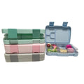 Reusable Plastic 4 Compartments Bento Lunch Box for Kids School Food Packing Storage Container