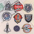 9PCS Embroidered Astronaut Embroidery Badge Stickers Embroidered or Woven Cloth Tactical Patches