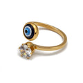 Cheaper Evil Eye Ring Turkish Blue Eye Ring Creative Ethnic Style Stainless Steel Ring