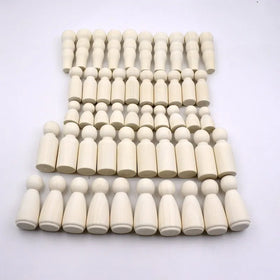 DIY Crafts Wood Dolls Unfinished Wooden Peg Doll Unfinished Wooden People for DIY and Painting for Craft Art Projects
