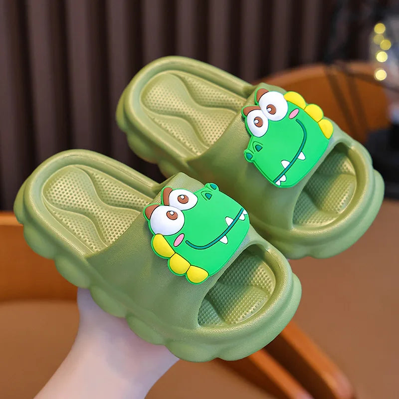 Summer Kids Slippers for Boys and Girls Non-Slip Soft Sole Indoor House Slippers Parent-Child Slippers