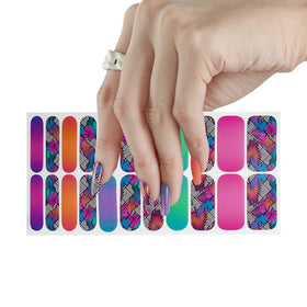 Huizi Factory Supplier New Nail Art Stickers Beauty Custom Nail Art Wraps Fashion Acrylic Nail Polish Stickers