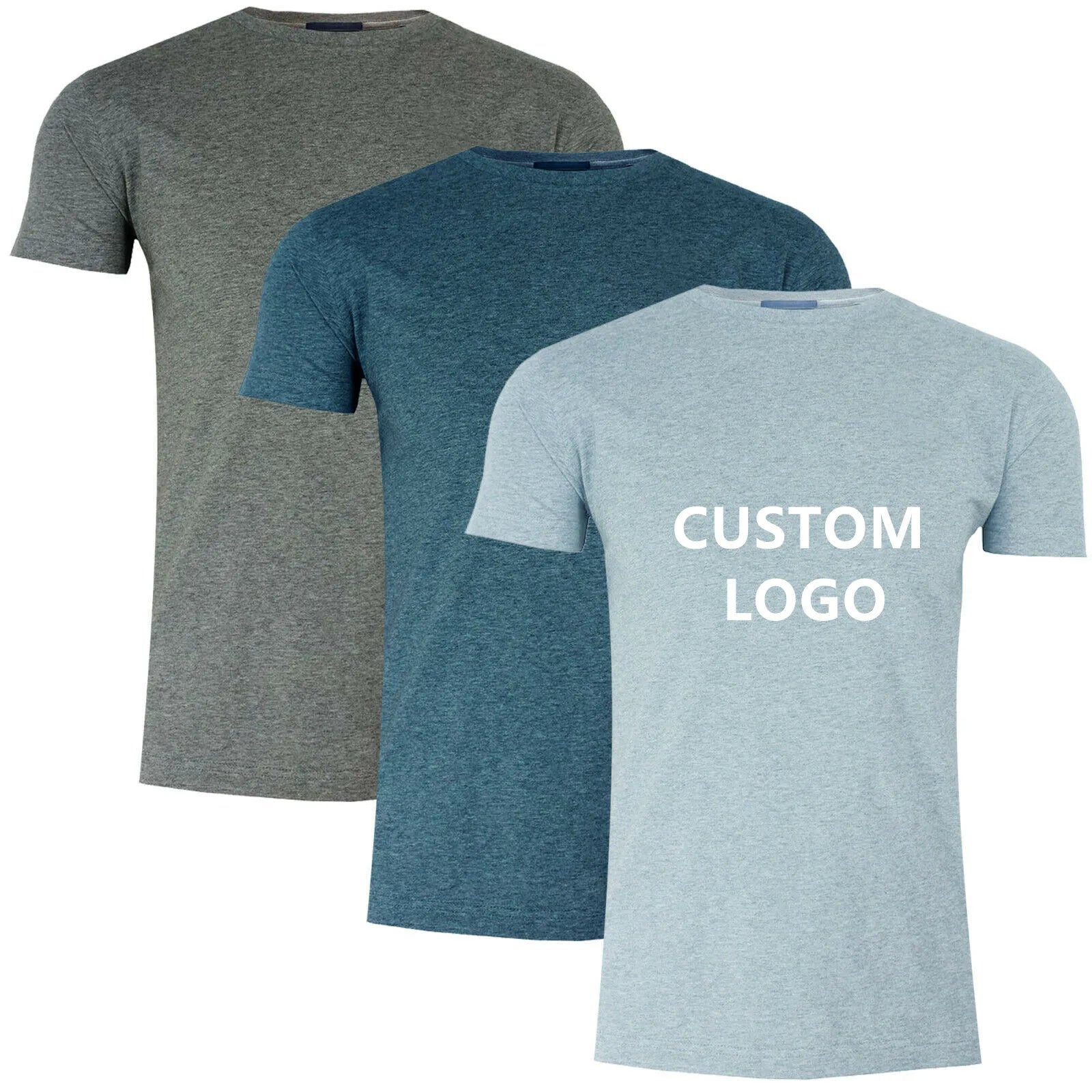 65 Polyester 35 Cotton Soft Screen Printing t Shirt Custom Printing  Promotional T-shirt With logo