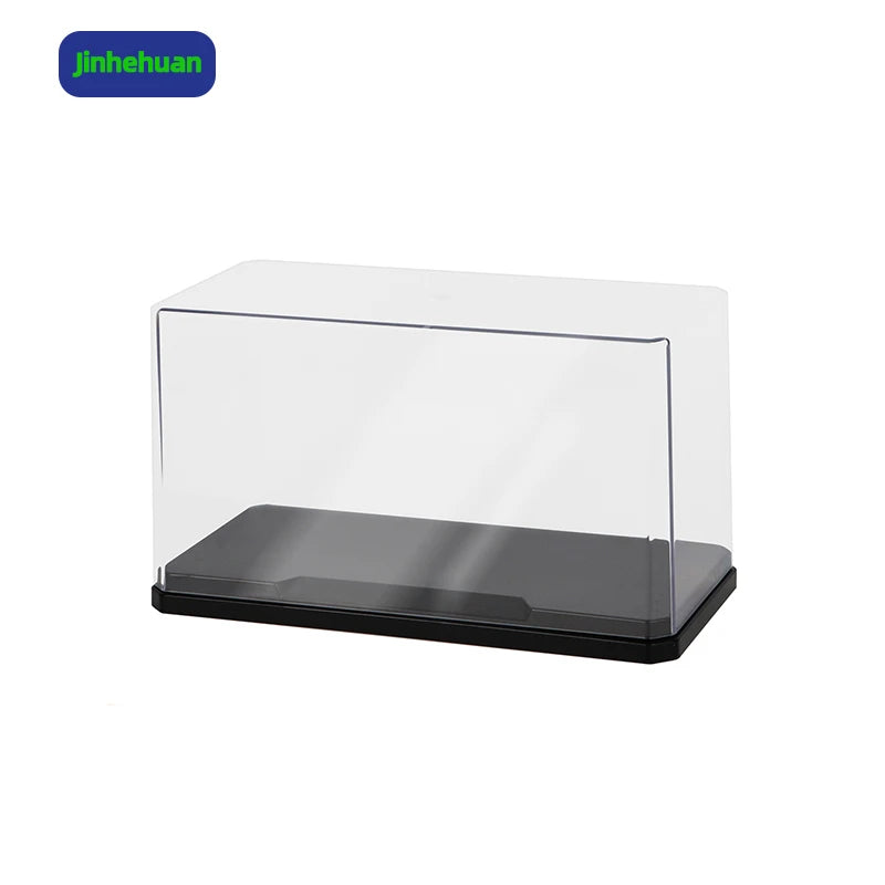 Car Model Display Case Mini Action Figures Transparent Dustproof Collection Plastic Box for Kids