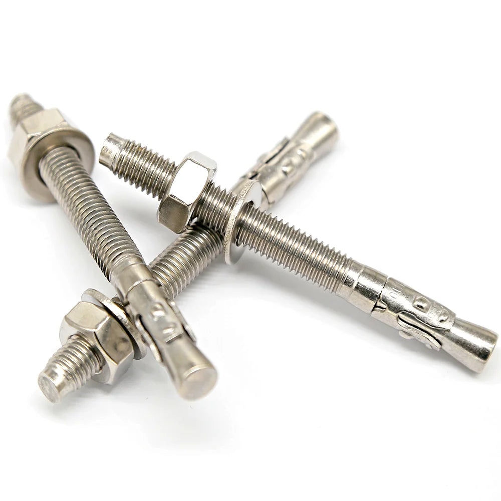 Nice Factory Price M10*90 M12*120 M16*150 SUS304 316 Expansion Wedge Anchor Bolts Sets