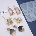 DIY Epoxy Resin Earrings Moulds Silicone Moulds with Hanging Hole Jewelry Making