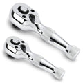 YUHANG 3-8 1/4-Inch Mini 72 Tooth Quick Release Stubby Ratchet-DIY OEM Carbon Steel