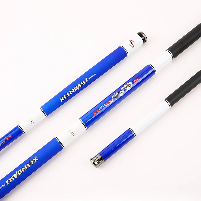 Hot Selling Hand Pole Stream Carbon Fiber Telescopic Carp Fishing Rod for River and Lake