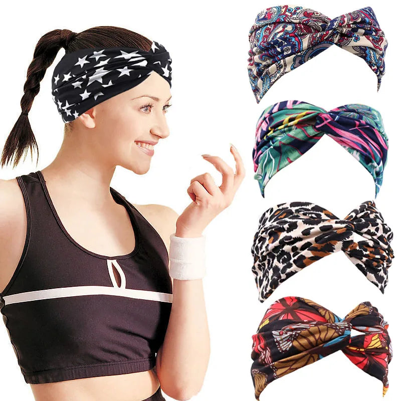 Outdoor Wholesale Printed Headscarf Woman Hair Band Accessories 2021 Sports Headband