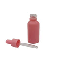 Pink Frosted Stained Glass Dropper Bottle 10ml 20ml 30ml 50ml 100ml Essential Oil Bottle Matte pink Dropper Oil Bottle