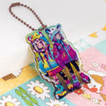 Customized Cartoon Anime Acrylic Keychain Charm Holographic Keychain Epoxy Accessories Customization