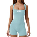 Fashion Sports Wear Sleeveless Yoga Jumpsuit Tight Activewear Spandex Jumpsuit Fitness Suit for Women