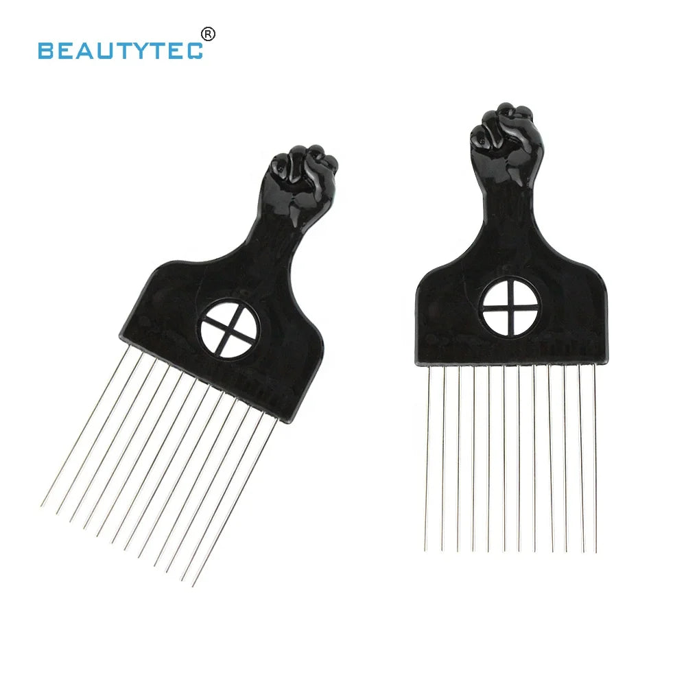 Professional High Quality Afro Pick Hair Cutting Comb Pic Comb for Hair Styling Hairdressing Curly Hair