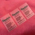 Top Sewing Washing Care clear TPU Plastic Labelwaterproof Swimwear Bikinis Transparent TPU Label
