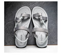 2022 New Fashion Mens Female Summer Flat Waterproof Leather Sandals Simple Outdoor Type for Men