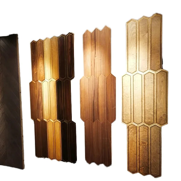 Modern Design Home Flooring Tiles Cheap Walnut Parket Brushed UV Lacquered Smooth Finish Engineered Wood Indoor Use Living Room
