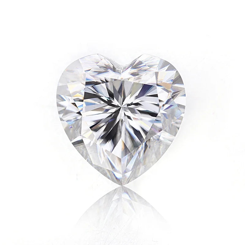 Heart Cut Moissanite Diamond Gemstone White D VVS Loose GRA Loose Moissanite Stone