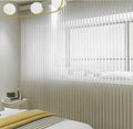 Casual Blackout Vertical Window Blinds Hanas Blinds and Dream Curtain Fabric for Patio & Sliding Glass Doors