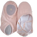 Delicate Girls' Ballet Moccasins Soft Canvas Dance Shoes with Genuine Leather Lining for Practice & Stage Performance