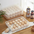 Multifunctional PP Single Layer Refrigerator 24 Grid Clear Plastic  Egg Storage Bins Box Trays