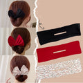 Multicolor  Bun Print Headband Hairpin for Women Girl Cloth Hair Circle Bun Maker Ponytail Holder Hair Accessories