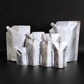 250ml Manufacturer Price Aluminum Foil Silver Packaging Pouch with Spout