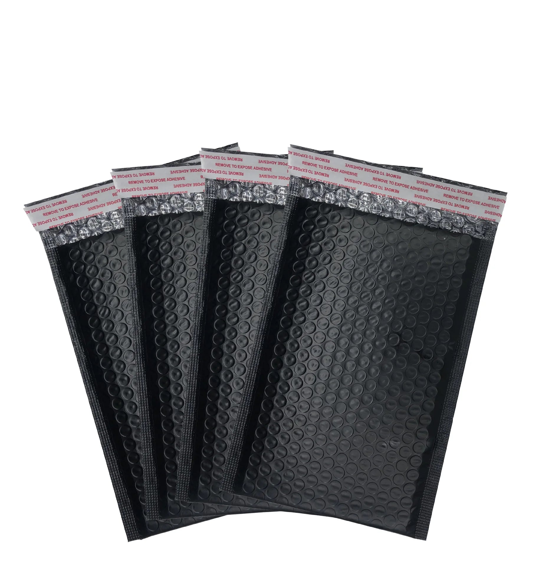 Black Waterproof Poly Bubble Mailer Bag for Shipping Clothes Socks-Lightweight Customizable Size & Logo with 4c Offset Printing