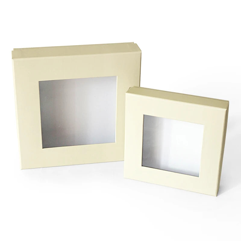 Custom logo Wholesale Book Photo Frame Package logo Printing Cardboard Paper Gift Box with clear Window Lid