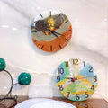 DM728 Round Clock Mold Epoxy Resin Making Arabic Roman Numerical Wall Clock Silicone Mold Art Craft DIY Casting Mold Tool