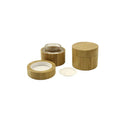 Bamboo Cream Cosmetic Glass Container 50ml Glass Inner Wooden Bamboo Face Cream Jar for Cosmetic Packaging