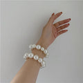 Wholesale Pearl Hair Accessories Women Big Pearls Hair Band White Sweet Bracelets Pearl Hair Bands for Women Girls