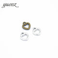 YuenZ 3 Colour Antique Silver Color Heart Charm Fit for Bracelets Necklace DIY Metal Jewelry Making 12*10mm A25