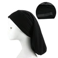 HZM-18298 Double-Layer Satin Sleep Hat for Long Hair Dreadlocks Cap Adjustable Stay Slouchy Beanie Hat