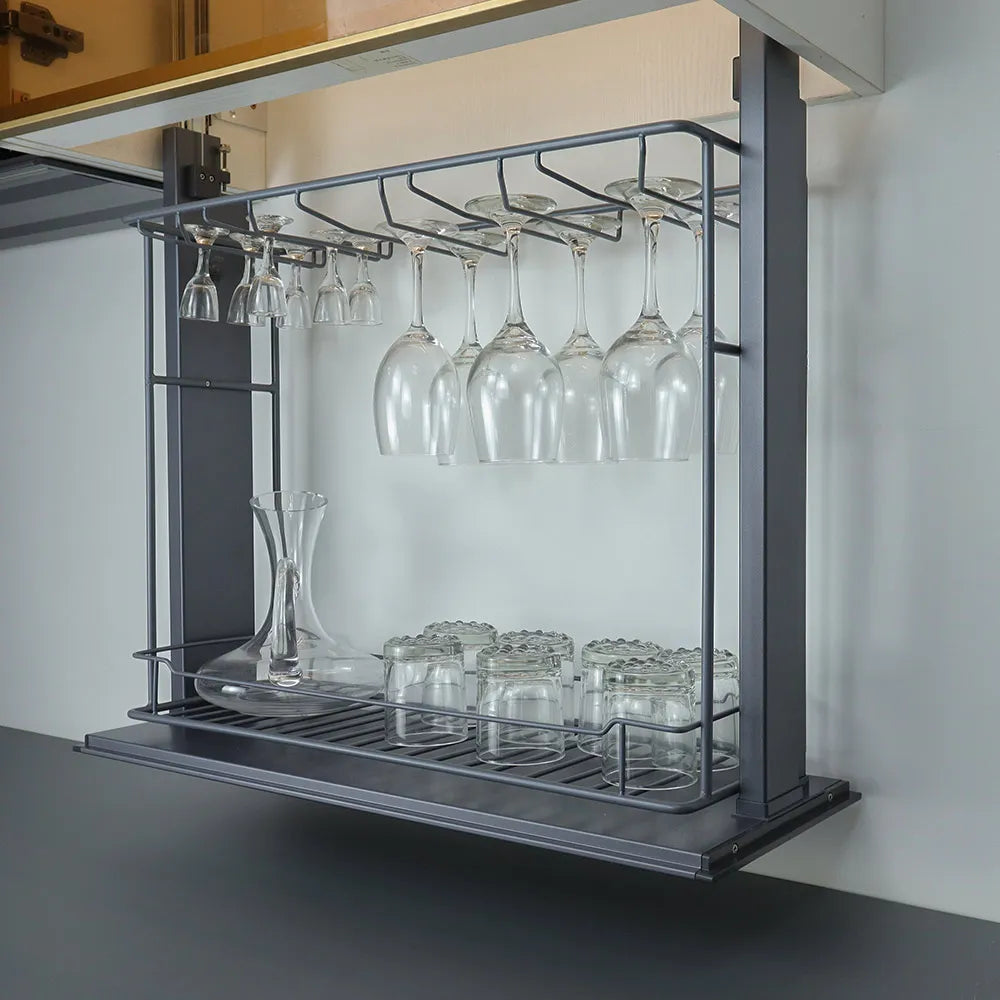 Whole Sale Electric Lifting Wine Glass Rack China Supplier
