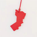 Wholesale Cute Oman Map Shape Keychain Bag Charm Bag Pendant Gifts for Women