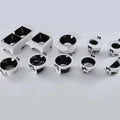 Die-cast Aluminum Ceiling Plate Spotlight Shell Frameless Square IP44 Modern LED Downlight Kit Heat Sink Surface Ring