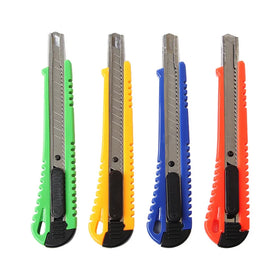 Hot Sale Stationery Small Utility Knife Stainless Steel Open Box Multi-function Paper Cutter with 9 mm Cutter