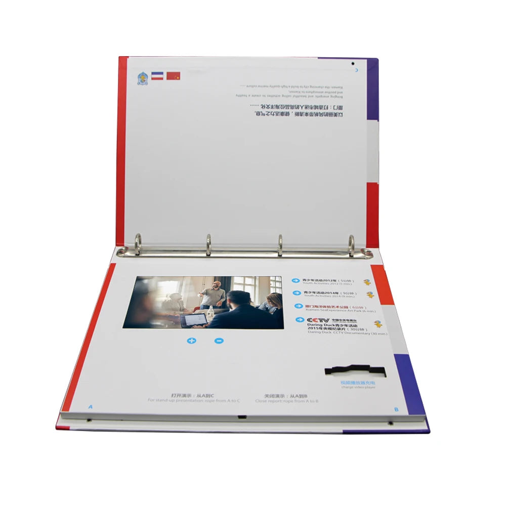 7 Inch  Lcd Screen Book Digital Video Mailer Card Brochure Box Catalog