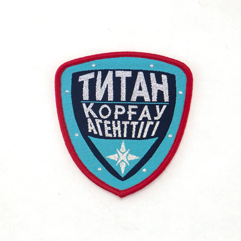 Custom Brand Logo Eco-Friendly Canvas Lace Overlock Woven Patches with Custom Size & Round Shape for Sewing Clothes Shoes Hats