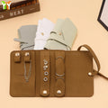 Portable Jewelry Storage Bag Roll Travel Ring Earrings Necklace Watch Organizer Ultra-fiber Multifunctional Mini Jewelry Pouch
