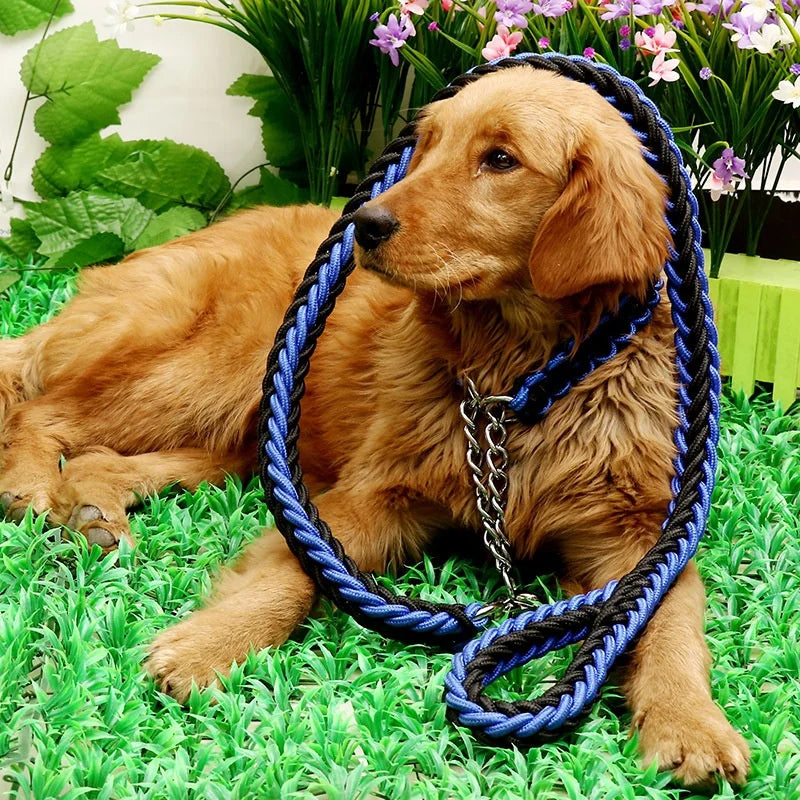 17 Colors Handmade Strong Nylon Braided Paracord Heavy Duty Rope Slip Paracord Dog Collar Rope Leash