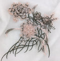 Pure White 3d Flower Beaded Embroidered Lace Applique Sewing on Clothing Embellishment LT2553A