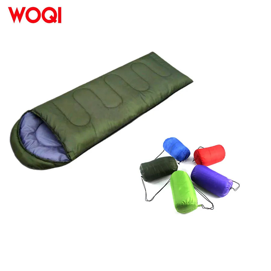 WQ Outdoor Emergency Envelope Keep Warm Adult Hooded Sleeping Bag Sleeping Bag for Camping Travel