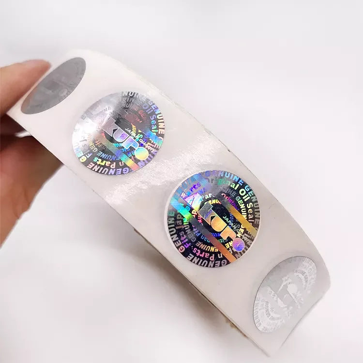 Anti-Counterfeit Custom Shape Holographic Sticker 3D Laser Hologram Label With QR Code Verification