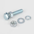 Galvanized Hex Bolt Nut Screw Washer DIN931 DIN933 Fastening Stainless Steel Metric 25mm Length M16/M36 Thread Size 12/45mm Zinc